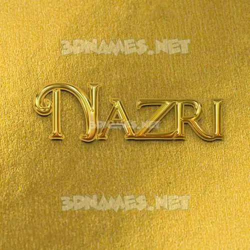 nazri in All Gold style - 3D name wallpaper nazri in All Gold style - 3D name wallpaper