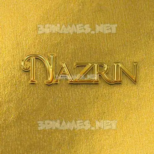 nazrin in All Gold style - 3D name wallpaper nazrin in All Gold style - 3D name wallpaper