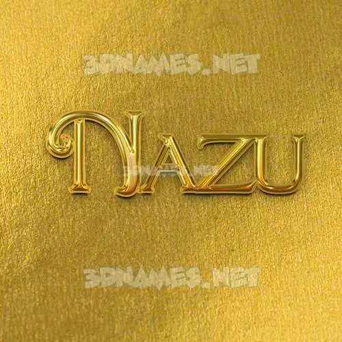 nazu in All Gold style - 3D name wallpaper nazu in All Gold style - 3D name wallpaper