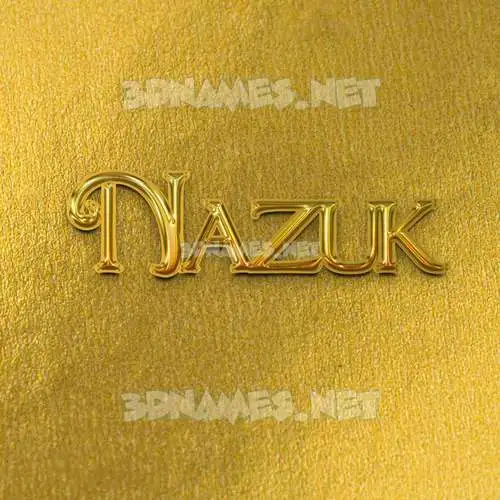 nazuk in All Gold style - 3D name wallpaper nazuk in All Gold style - 3D name wallpaper