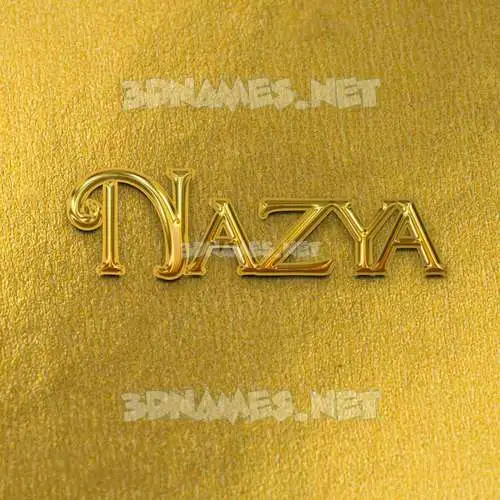 nazya in All Gold style - 3D name wallpaper nazya in All Gold style - 3D name wallpaper