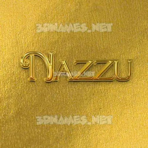 nazzu in All Gold style - 3D name wallpaper nazzu in All Gold style - 3D name wallpaper