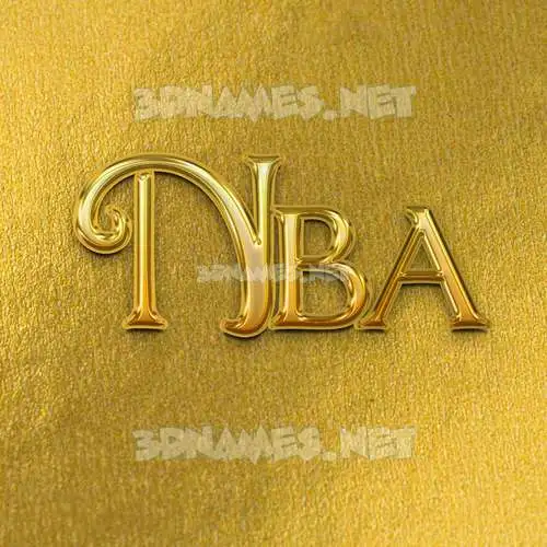 nba in All Gold style - 3D name wallpaper nba in All Gold style - 3D name wallpaper