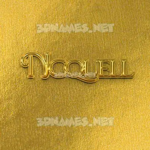 ncquell in All Gold style - 3D name wallpaper ncquell in All Gold style - 3D name wallpaper