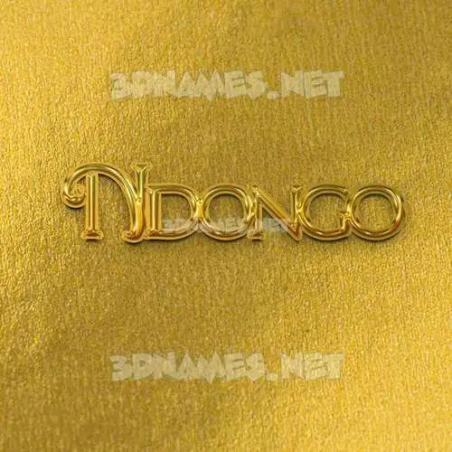 ndongo in All Gold style - 3D name wallpaper ndongo in All Gold style - 3D name wallpaper