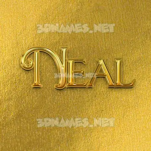 neal in All Gold style - 3D name wallpaper neal in All Gold style - 3D name wallpaper