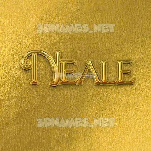 neale in All Gold style - 3D name wallpaper neale in All Gold style - 3D name wallpaper