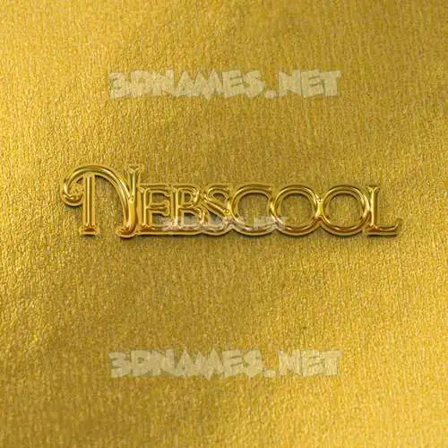 nebscool in All Gold style - 3D name wallpaper nebscool in All Gold style - 3D name wallpaper