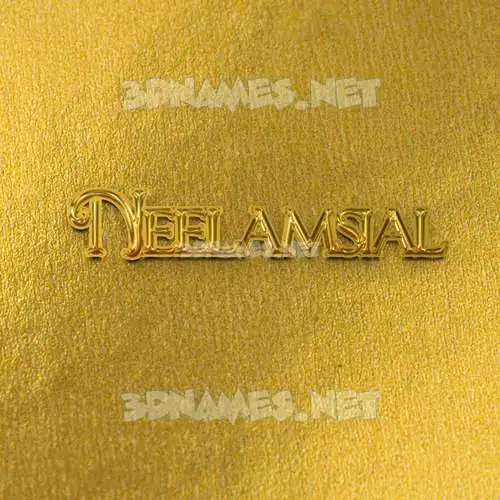 neelamsial in All Gold style - 3D name wallpaper neelamsial in All Gold style - 3D name wallpaper