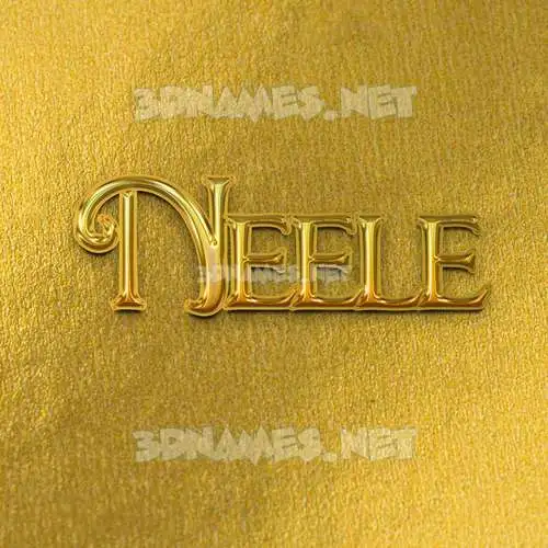 neele in All Gold style - 3D name wallpaper neele in All Gold style - 3D name wallpaper