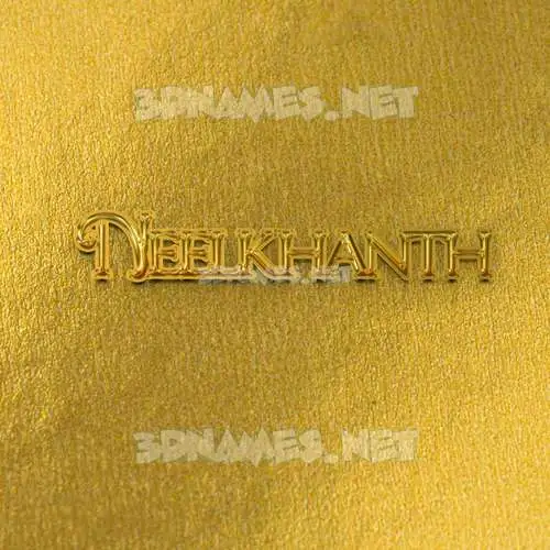 neelkhanth in All Gold style - 3D name wallpaper neelkhanth in All Gold style - 3D name wallpaper