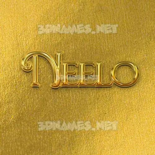 neelo in All Gold style - 3D name wallpaper neelo in All Gold style - 3D name wallpaper