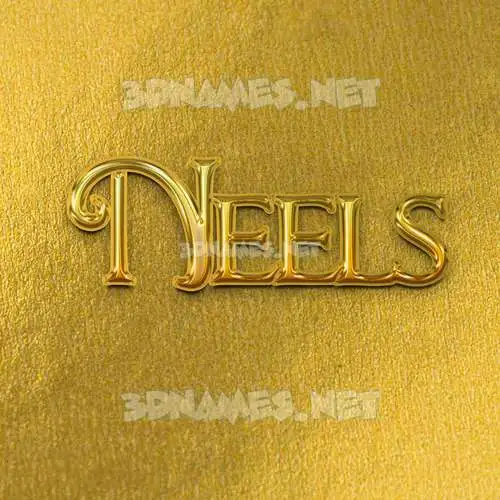 neels in All Gold style - 3D name wallpaper neels in All Gold style - 3D name wallpaper