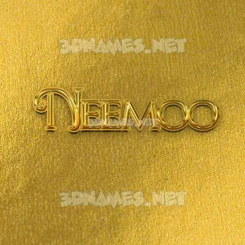 neemoo in All Gold style - 3D name wallpaper neemoo in All Gold style - 3D name wallpaper