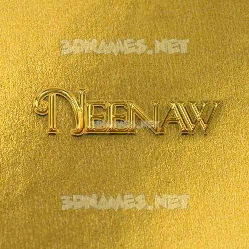 neenaw in All Gold style - 3D name wallpaper neenaw in All Gold style - 3D name wallpaper