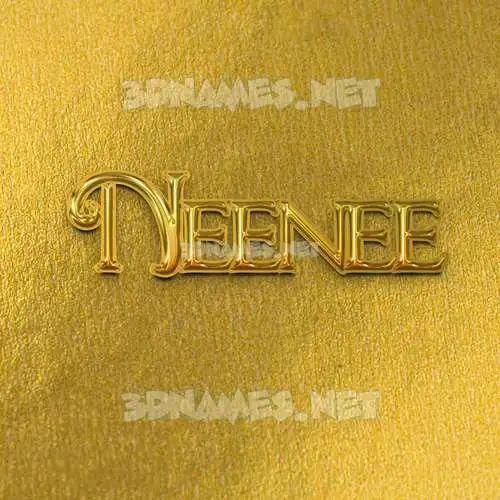 neenee in All Gold style - 3D name wallpaper neenee in All Gold style - 3D name wallpaper