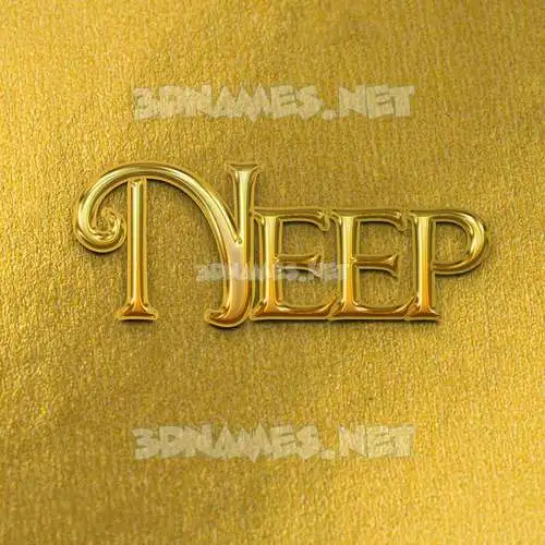 neep in All Gold style - 3D name wallpaper neep in All Gold style - 3D name wallpaper