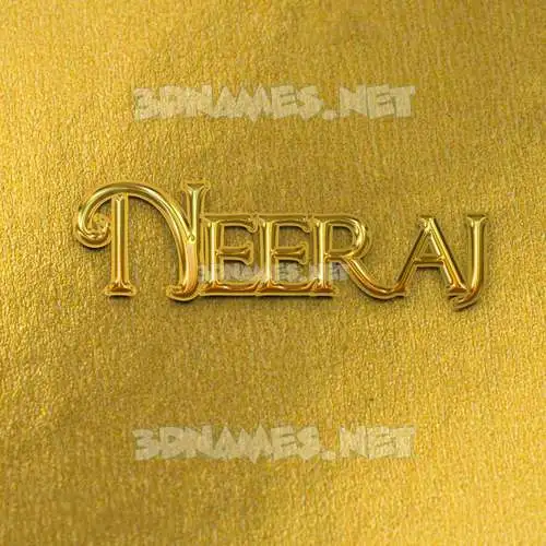 neeraj in All Gold style - 3D name wallpaper neeraj in All Gold style - 3D name wallpaper