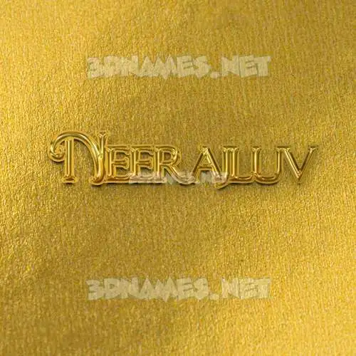 neerajluv in All Gold style - 3D name wallpaper neerajluv in All Gold style - 3D name wallpaper
