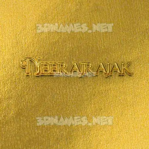neerajrajak in All Gold style - 3D name wallpaper