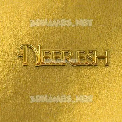 neeresh in All Gold style - 3D name wallpaper neeresh in All Gold style - 3D name wallpaper