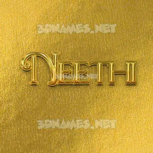 neethi in All Gold style - 3D name wallpaper neethi in All Gold style - 3D name wallpaper