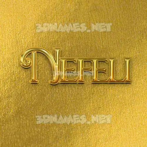 nefeli in All Gold style - 3D name wallpaper nefeli in All Gold style - 3D name wallpaper