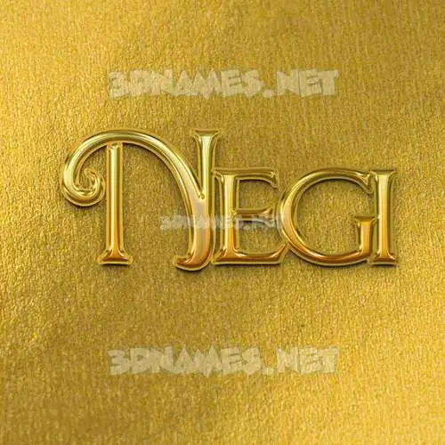 negi in All Gold style - 3D name wallpaper negi in All Gold style - 3D name wallpaper