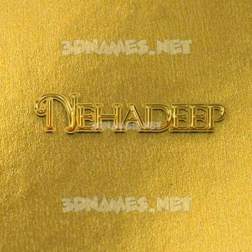 nehadeep in All Gold style - 3D name wallpaper nehadeep in All Gold style - 3D name wallpaper
