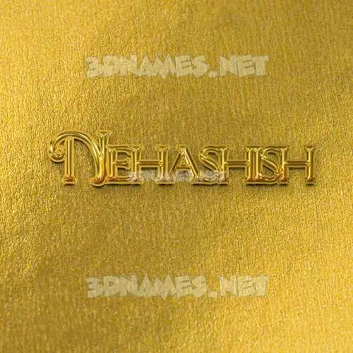 nehashish in All Gold style - 3D name wallpaper nehashish in All Gold style - 3D name wallpaper