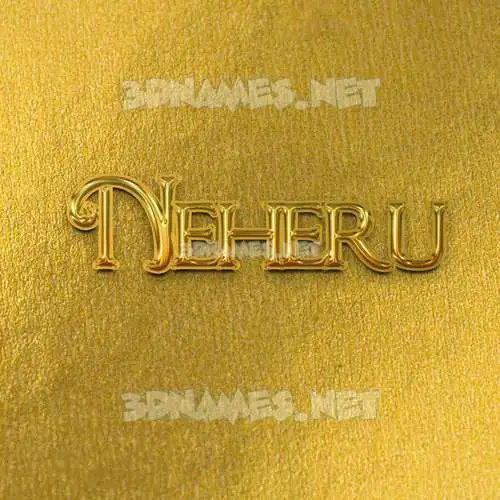 neheru in All Gold style - 3D name wallpaper neheru in All Gold style - 3D name wallpaper