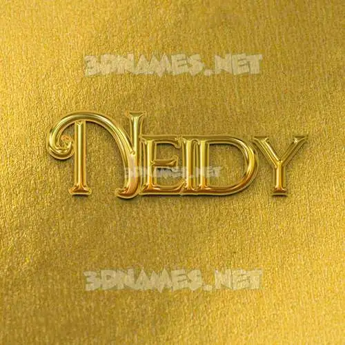 neidy in All Gold style - 3D name wallpaper neidy in All Gold style - 3D name wallpaper