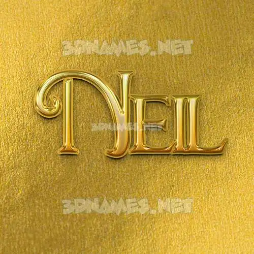 neil in All Gold style - 3D name wallpaper neil in All Gold style - 3D name wallpaper