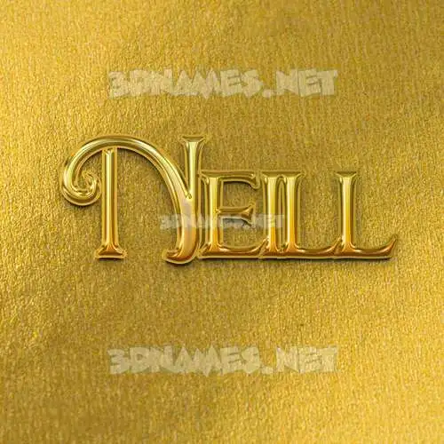neill in All Gold style - 3D name wallpaper neill in All Gold style - 3D name wallpaper