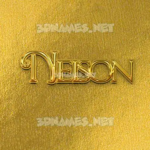 neison in All Gold style - 3D name wallpaper neison in All Gold style - 3D name wallpaper