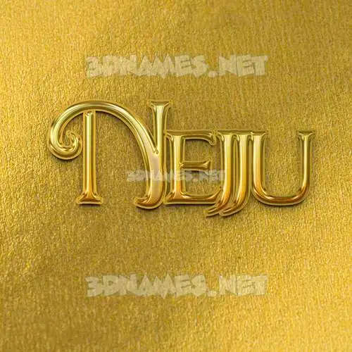 nejju in All Gold style - 3D name wallpaper nejju in All Gold style - 3D name wallpaper