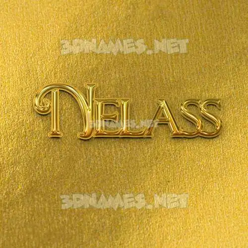 nelass in All Gold style - 3D name wallpaper nelass in All Gold style - 3D name wallpaper