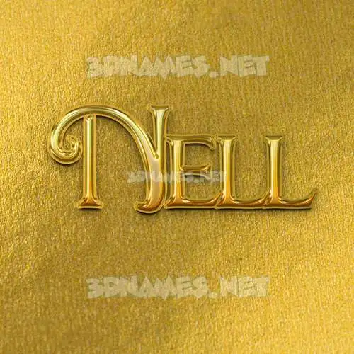 nell in All Gold style - 3D name wallpaper nell in All Gold style - 3D name wallpaper