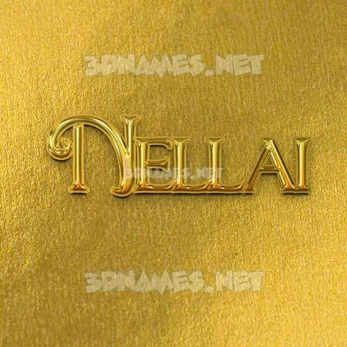 nellai in All Gold style - 3D name wallpaper nellai in All Gold style - 3D name wallpaper