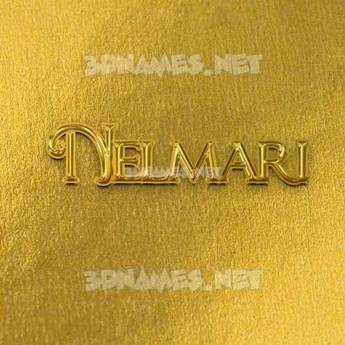 nelmari in All Gold style - 3D name wallpaper nelmari in All Gold style - 3D name wallpaper