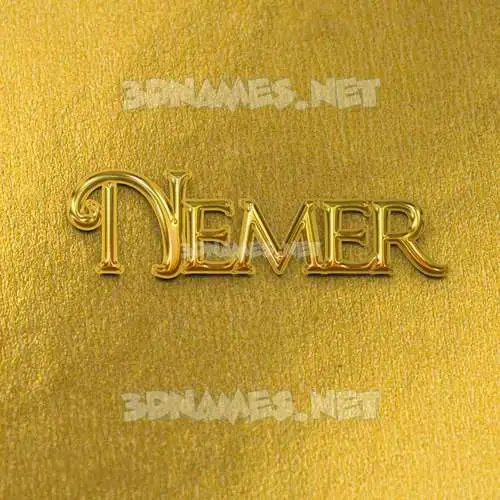 nemer in All Gold style - 3D name wallpaper nemer in All Gold style - 3D name wallpaper