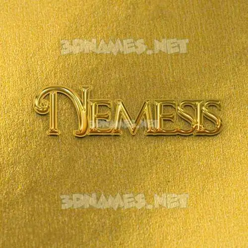 nemesis in All Gold style - 3D name wallpaper nemesis in All Gold style - 3D name wallpaper