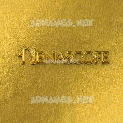 nenascofe in All Gold style - 3D name wallpaper nenascofe in All Gold style - 3D name wallpaper