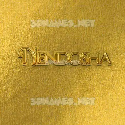 nendosha in All Gold style - 3D name wallpaper nendosha in All Gold style - 3D name wallpaper