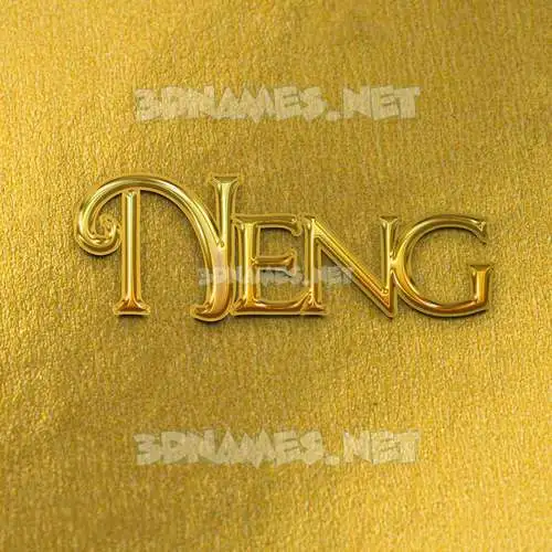 neng in All Gold style - 3D name wallpaper neng in All Gold style - 3D name wallpaper