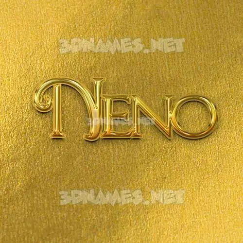 neno in All Gold style - 3D name wallpaper neno in All Gold style - 3D name wallpaper