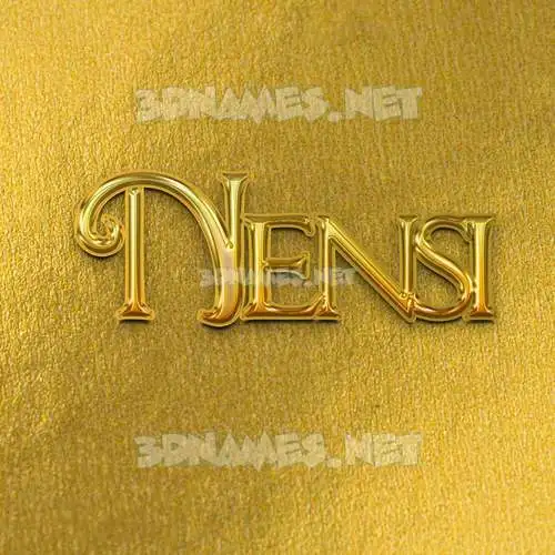 nensi in All Gold style - 3D name wallpaper nensi in All Gold style - 3D name wallpaper