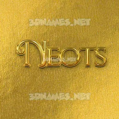 neots in All Gold style - 3D name wallpaper neots in All Gold style - 3D name wallpaper