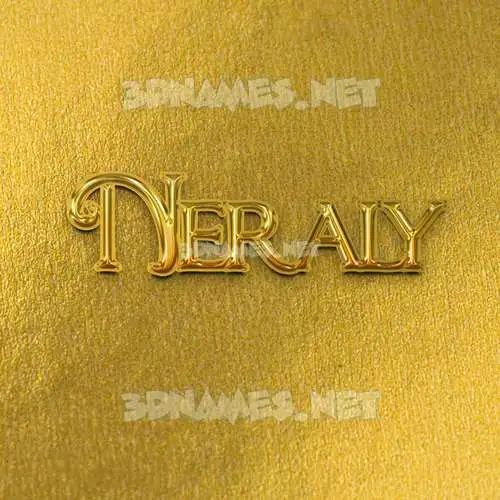 neraly in All Gold style - 3D name wallpaper neraly in All Gold style - 3D name wallpaper