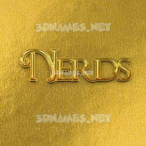 nerds in All Gold style - 3D name wallpaper nerds in All Gold style - 3D name wallpaper